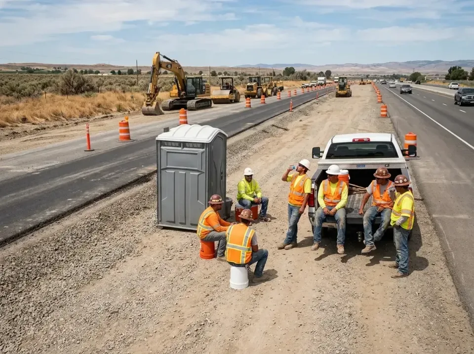 highway-road-construction-crew-007 — frequently asked questions, Porta Potty and Restroom Rentals in Boise, ID